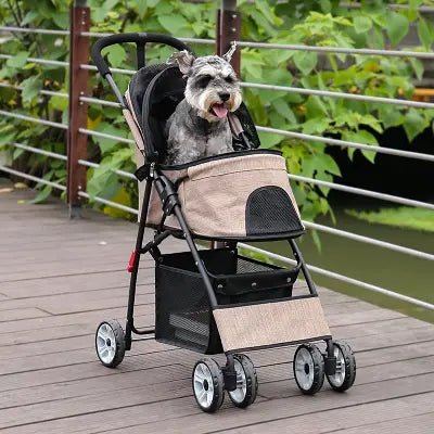 Poussette pour Chien - PetStroller™ - Beige - Chienpagnon