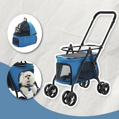 Poussette pour Chien - PetStroller™ - Bleu - Chienpagnon