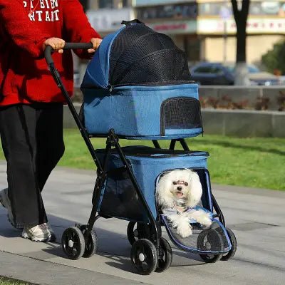 Poussette pour Chien - PetStroller™ - Bleu - Chienpagnon
