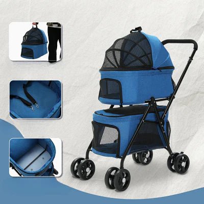 Poussette pour Chien - PetStroller™ - Bleu - Chienpagnon