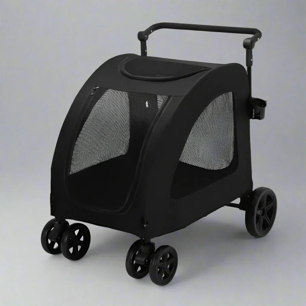Poussette pour Chien - StrollyPet™ - Noir - Chienpagnon