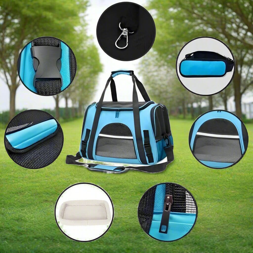 Sac de Transport pour Chien - DogCarrierBag™ - Bleu - Chienpagnon