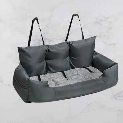 Siege Auto pour Chien - CarrierTravelDog™ - Gris - Chienpagnon