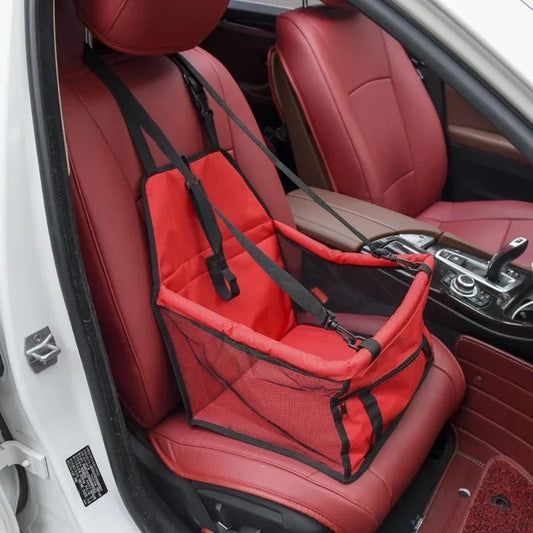 Siege Auto pour Chien - PremiumDogBag™ - Rouge - Chienpagnon