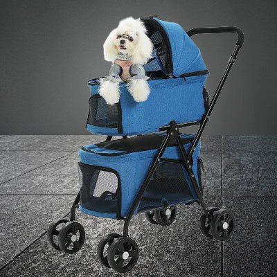 Poussette pour Chien - PetStroller™ - Bleu - Chienpagnon