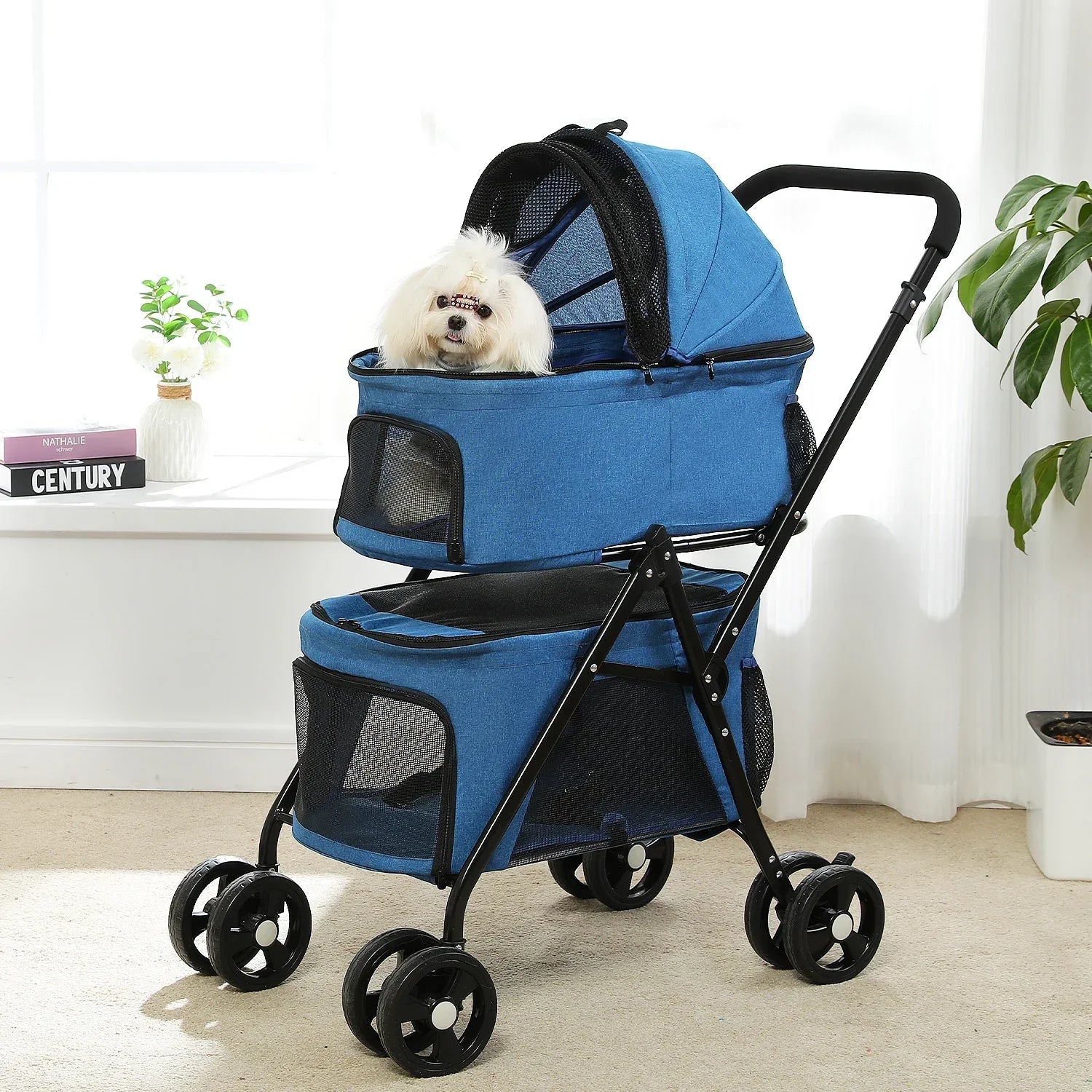 Poussette pour Chien - PetStroller™ - Bleu - Chienpagnon