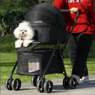 Poussette pour Chien - PetStroller™ - Noir - Chienpagnon