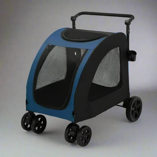 Poussette pour Chien - StrollyPet™ - Bleu - Chienpagnon