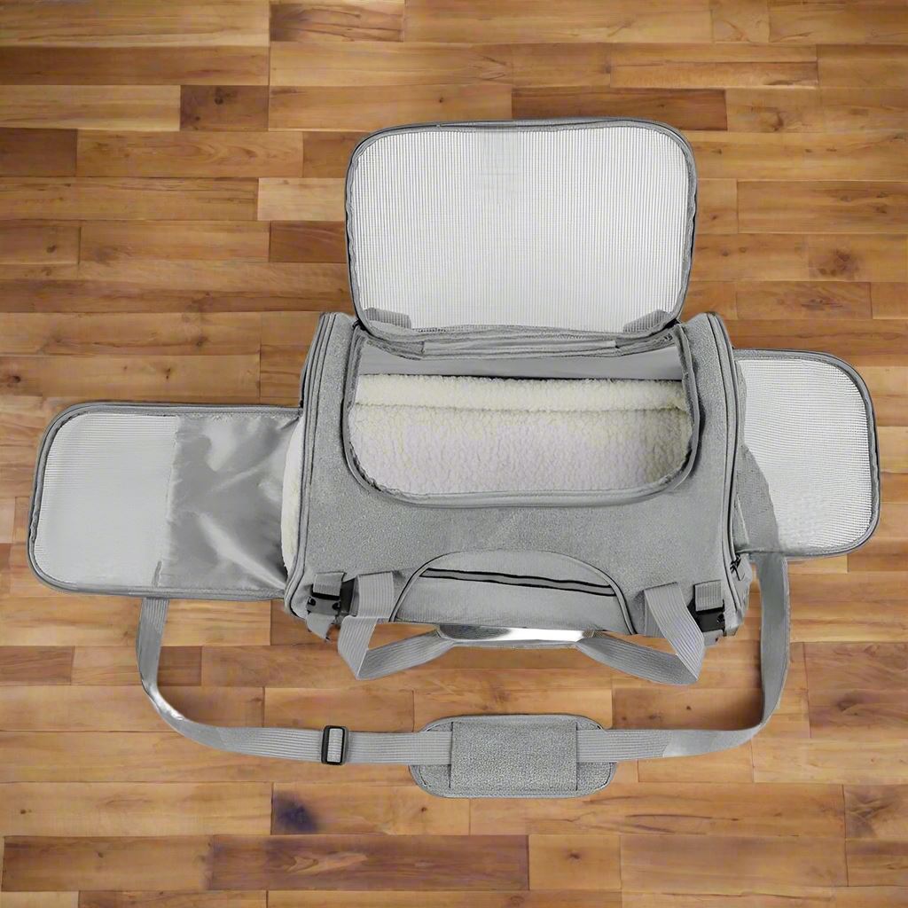 Sac de Transport pour Chien - DogCarrierBag™ - Gris - Chienpagnon