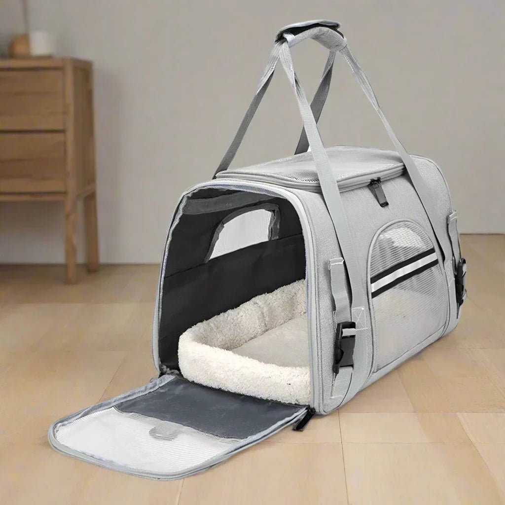 Sac de Transport pour Chien - DogCarrierBag™ - Gris - Chienpagnon
