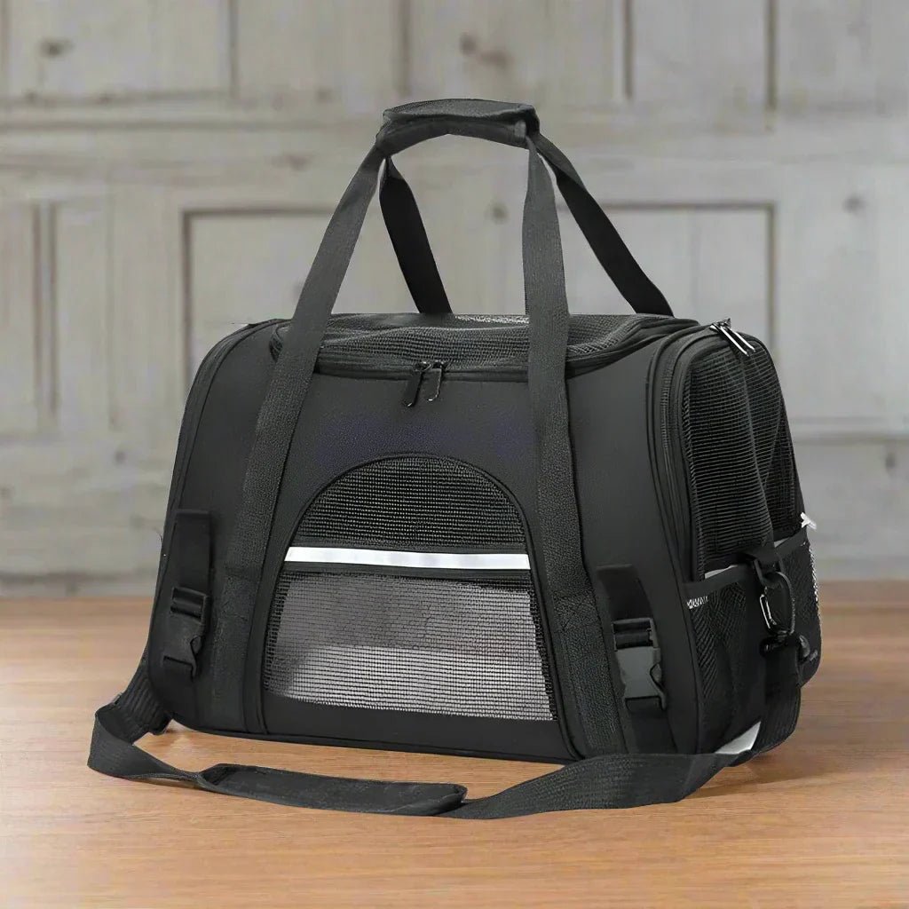 Sac de Transport pour Chien - DogCarrierBag™ - Noir - Chienpagnon