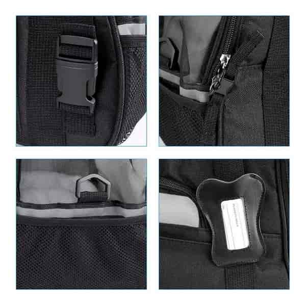 Sac de Transport pour Chien - DogCarrierBag™ - Noir - Chienpagnon