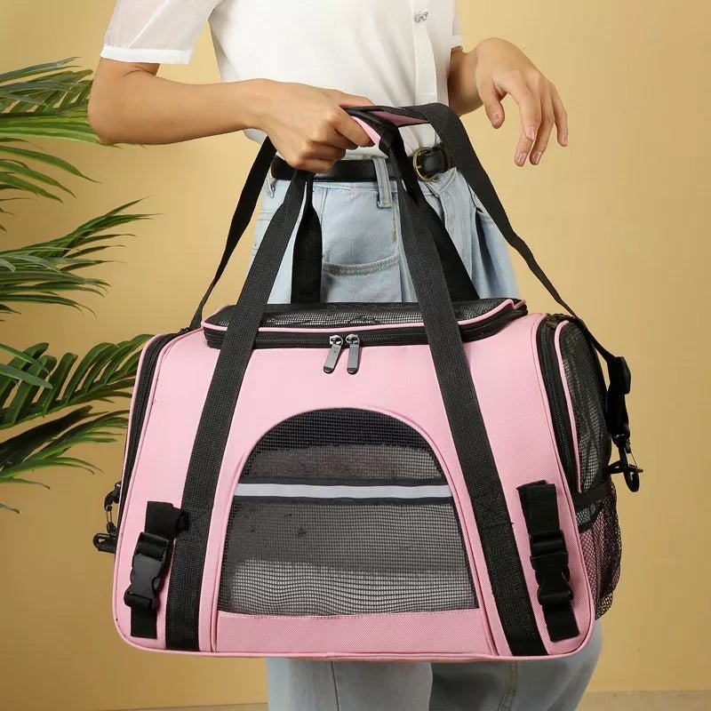 Sac de Transport pour Chien - DogCarrierBag™ - Rose - Chienpagnon